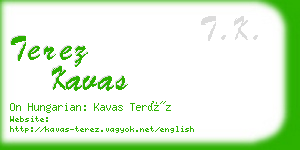 terez kavas business card